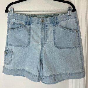Light wash denim cargo shorts - Gloria Vanderbilt womens size 8